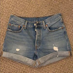 Levi’s Cuffed Jean Shorts